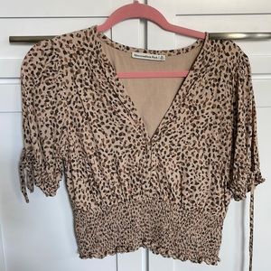 Abercrombie & Fitch Animal Print Blouse